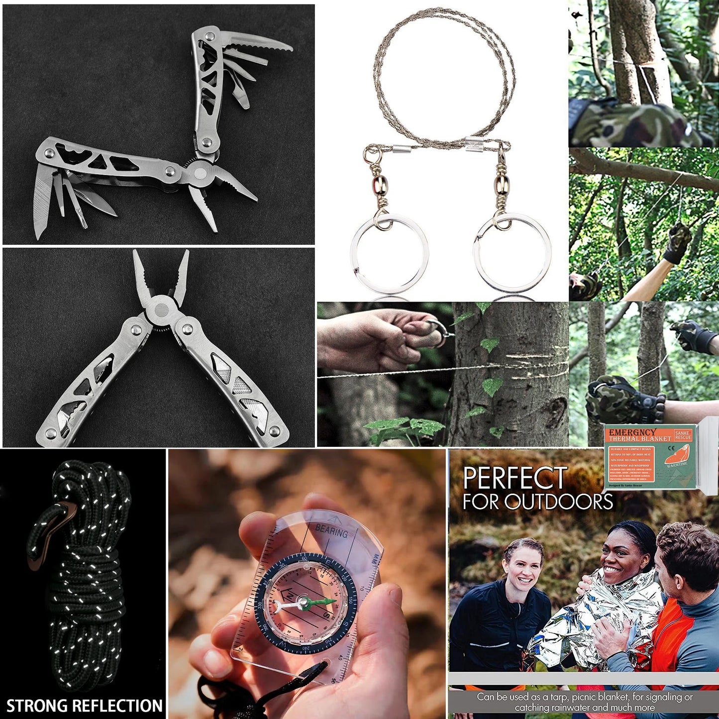 Zestaw Survivalowy 24 w 1 – Pełny Zestaw Ratunkowy z Apteczką Molle